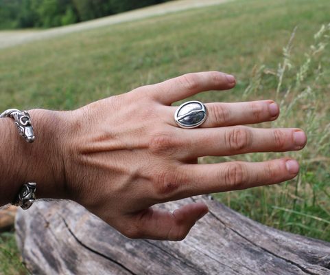 DEER TRACK, SILVER RING