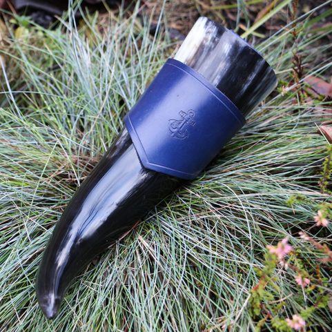 ANCHOR LEATHER HORN HOLDER - GIFT FOR SAILORS