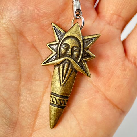 PERUN KEY RING, ZINC OLD BRASS