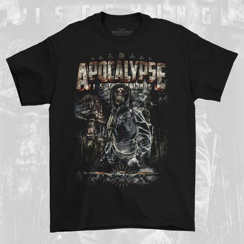 PREPPER - APOCALYPSE IS COMING, MEN'S T-SHIRT COLORFUL