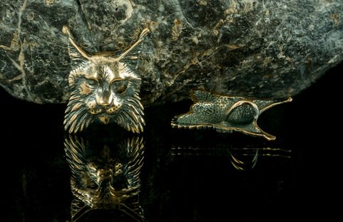 LYNX, PENDENTIF, BRONZE