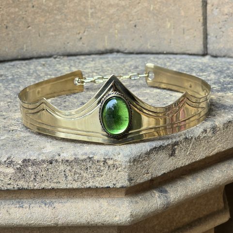 GRACIA - CROWN, BRASS, MOSS GREEN
