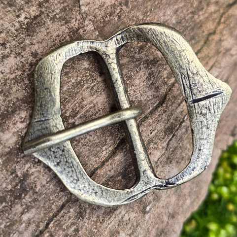 MEDIEVAL BUCKLE, KUTTENBERG, BOHEMIA, 15TH CENTURY, ZINC - OLD BRASS