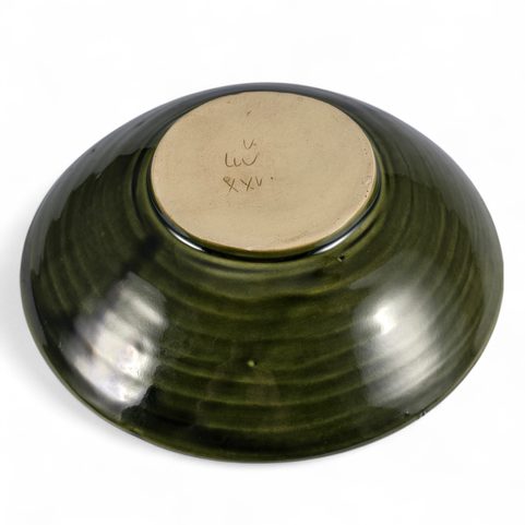 MEDIEVAL SOUP PLATE, GREEN