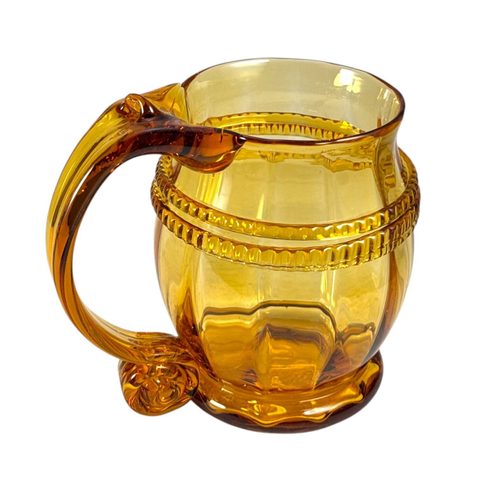 HISTORICAL PINT GLASS, AMBER