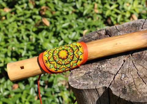 OVERTONE FIPPLE - KONCOVKA - FLUTE, ORANGE