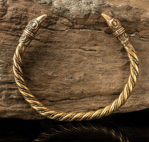 VIKING CROW, MAMMEN, RAVEN, BRACELET, BRASS