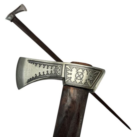 CARPATHIA TRADITIONAL SHEPHERD'S AXE FROM CARPATHIANS - ETCHED