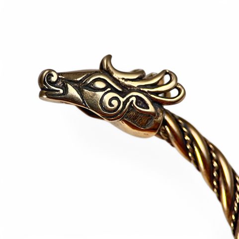 FIANNA, KELTISCHER HIRSCH, BRONZE-ARMBAND