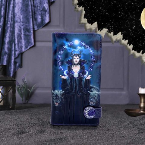 PORTE-MONNAIE GAUFRÉ SORCIÈRE DE LA LUNE ANNE STOKES 18.5CM