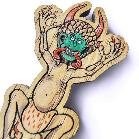 MITTELALTERLICHER PIN ANIMUS CODICIS