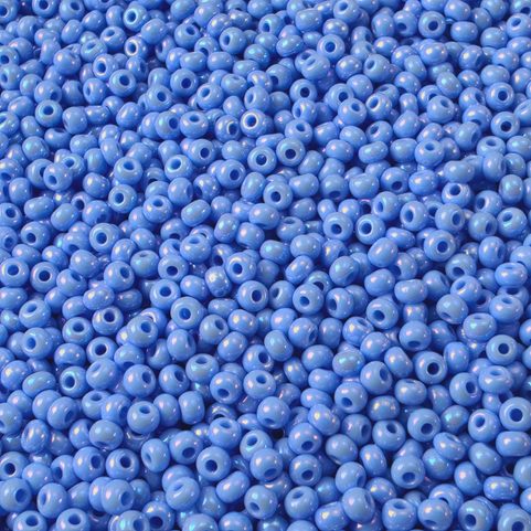 PERLES DE ROCAILLE PRECIOSA, BLEU CLAIR, OPAQUE 10 / 0