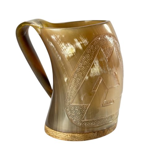 WALKNUT, VIKING HORN CUP