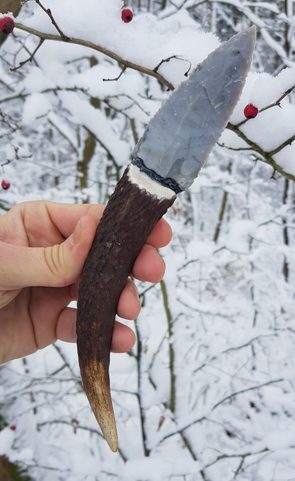 SKARA, FLINT KNIFE - REPLICA