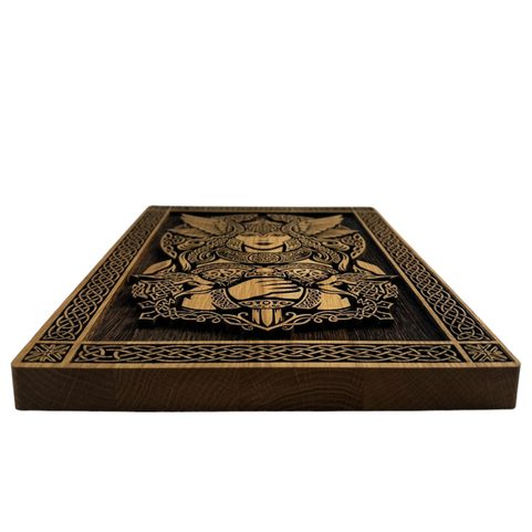 SWORD - VIKING - WOODEN WALL PICTURE 21X30CM