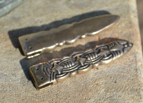 BRONZE STRAP END, BORRE, NORWAY