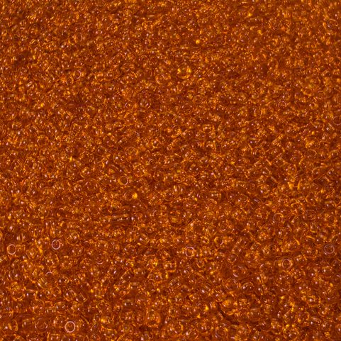PRECIOSA SEEDBEADS, ORANGE, TRANSPARENT 10 / 0