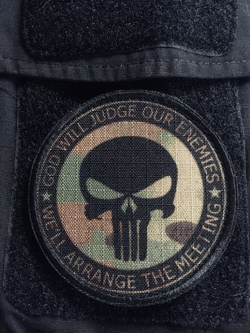 PUNISHER, VELCRO PATCH