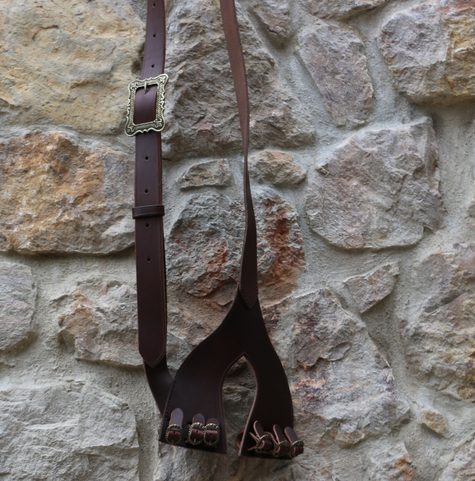RAPIER SWORD HANGER, LEATHER