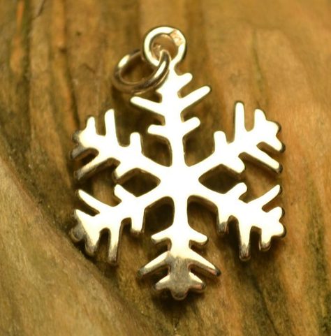 SNOWFLAKE, SILVER PENDANT, 925