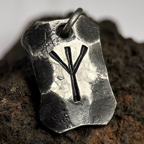 ALGIZ, RUNE FORGÉE, AMULETTE