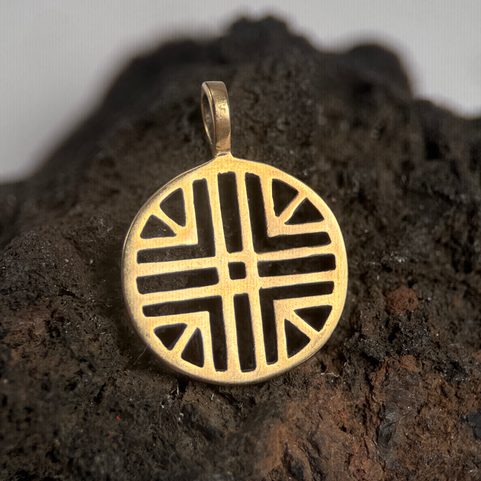 SUN SYMBOL VI, BRONZE PENDANT