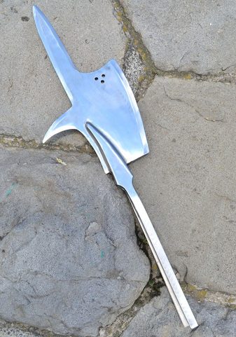 SWISS HALBERD, 15TH CENTURY, AUTHENTIC REPLICA