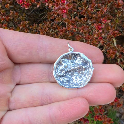 SILBER WOLFSANHÄNGER GERI UND FREKI AG 925