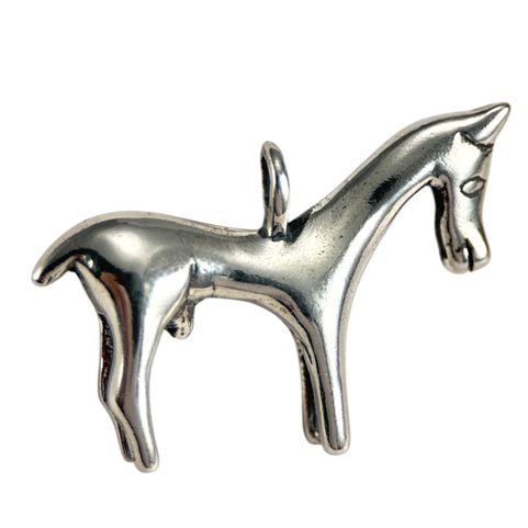 SILVER CELTIC HORSE PENDANT, JOEUVRES, SILVER 925