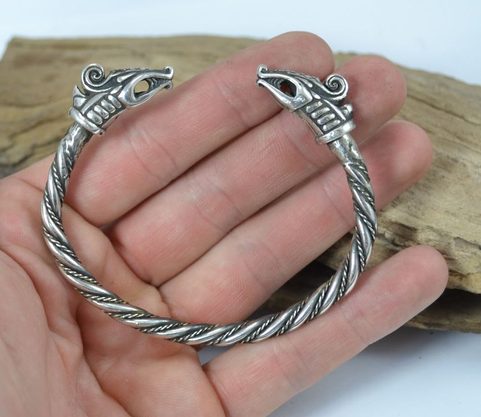 DREKI, VIKING STERLING SILVER BRACELET