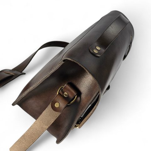 LEATHER ROCK & FOSSIL COLLECTOR BAG FOR PALEONTOLOGY