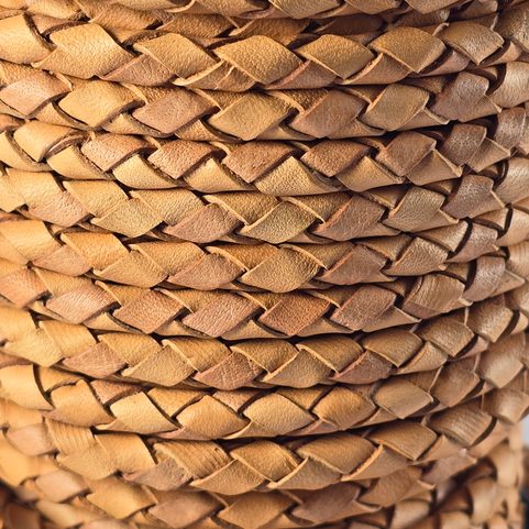 BOLO EN CUIR Ø 5 MM, CUIR - NATUREL / 1 M