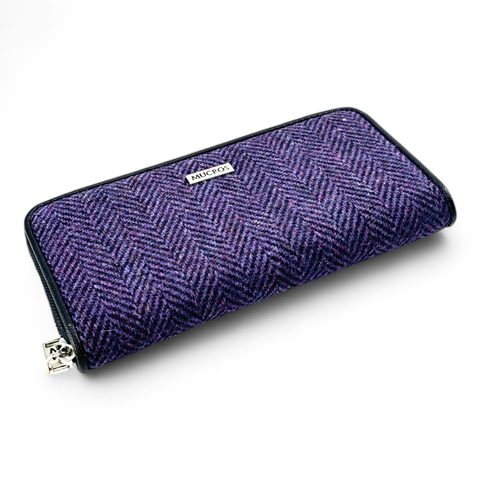 IRISH WOOL WALLET PURPLE