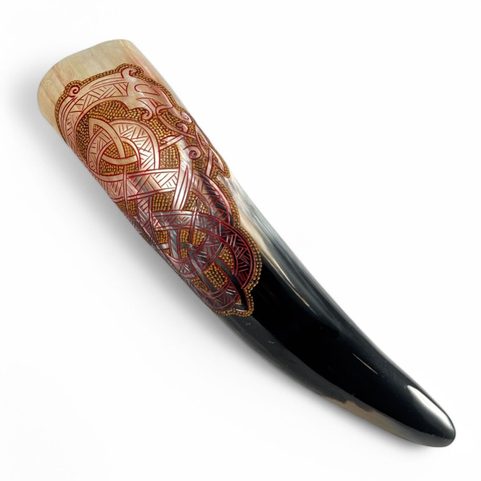 VIKING DRAGON, DECORATED VIKING HORN