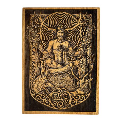 CERNUNNOS WANDDEKORATION, HOLZ