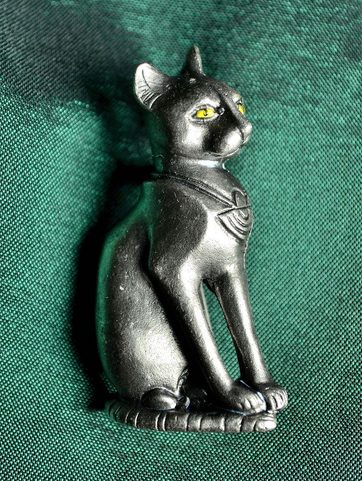 BASTET, COSTUME BROOCH