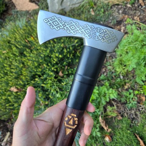 SLAVIA - WALLACHIAN ETCHED CARPATHIAN AXE