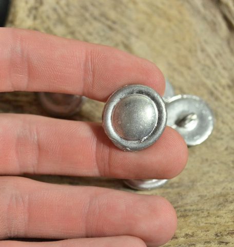 TIN BUTTON, 17TH CENTURY, THIRTY YEARS WAR, 20 MM