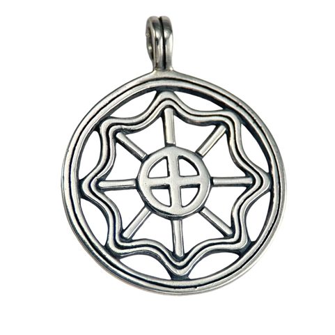 SLAVIC SUN II, SILVER PENDANT