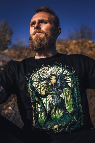 LESHY, HERREN-T-SHIRT FARBIG, NAAV