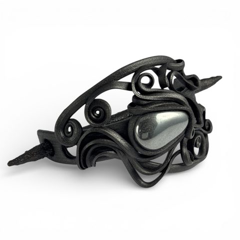 BROCHE À CHEVEUX AVEC HÉMATITE