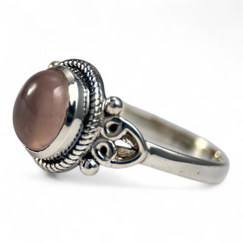 STROMBOLI, RING, ROSE QUARTZ, SILVER 925/1000
