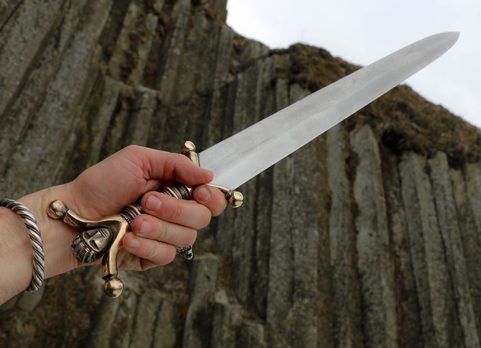 FIONN, FORGED CELTIC CHIEFTAIN SWORD