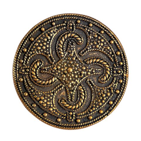 VIKING BROOCH THUMBY-BIENEBEK, REPLICA, BRONZE