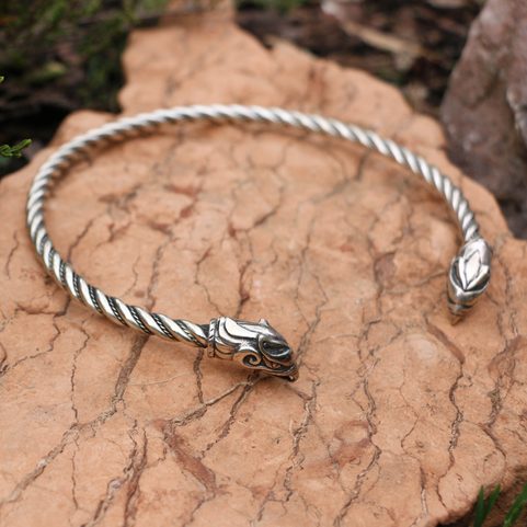 GRIFFIN, MASSIVE SILVER TORC