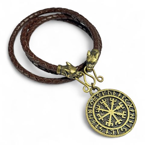 VEGVÍSIR, LEATHER BOLO - ZINC