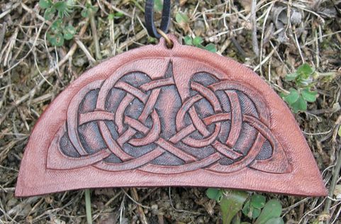 LEATHER LUNULA - CELTO-SLAVIC CONNECTION