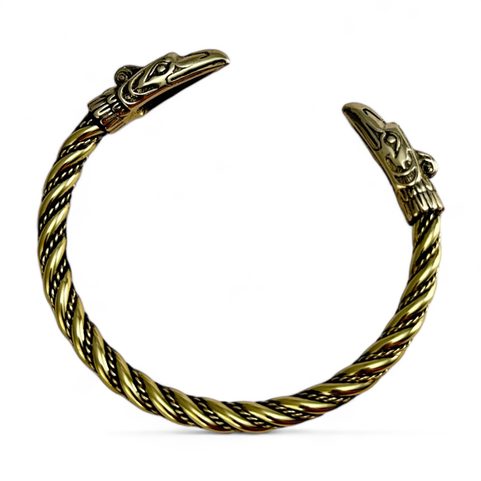 THUNDER BIRD, BRACELET, BRASS
