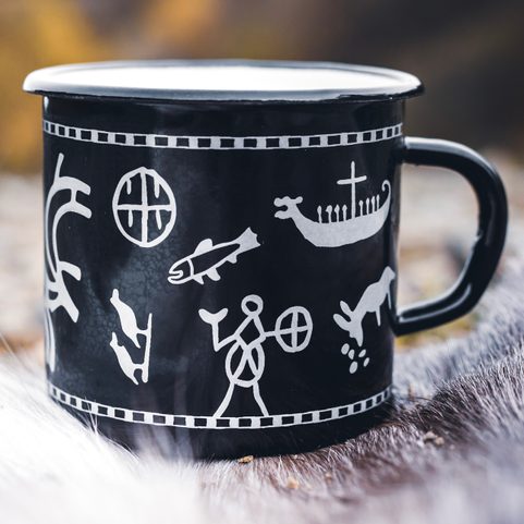 SÁMI SÁPMI LAPLAND ENAMEL MUG