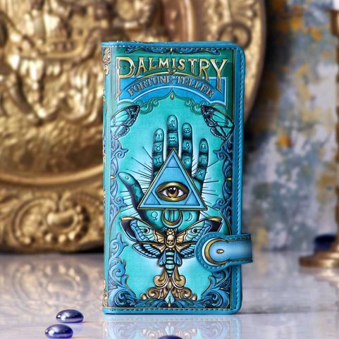 PALMISTRY EMBOSSED, WALLET 18,5 CM